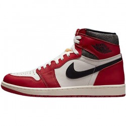 Air Jordans 1 Retro High OG Chicago Lost and Found Varsity Red/Black-Sail-Muslin