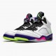 Air Jordans 5 Retro Alternate Bel Air White/Court Purple-Racer Pink-Ghost Green