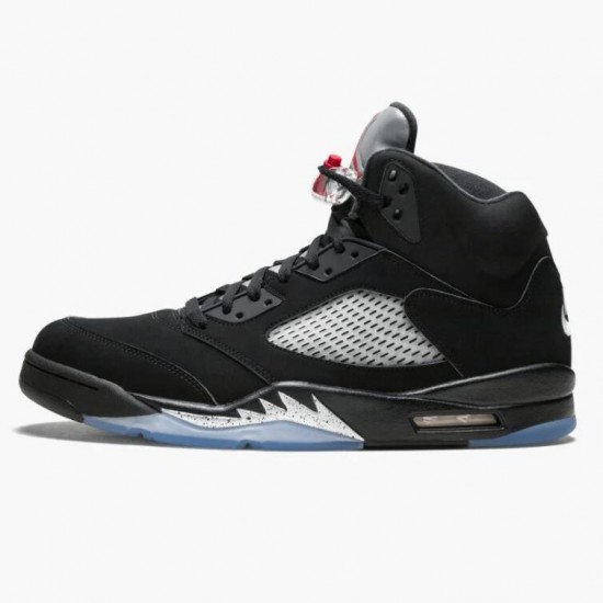 Air Jordans 5 Retro Black Metallic Black/Metallic Silver