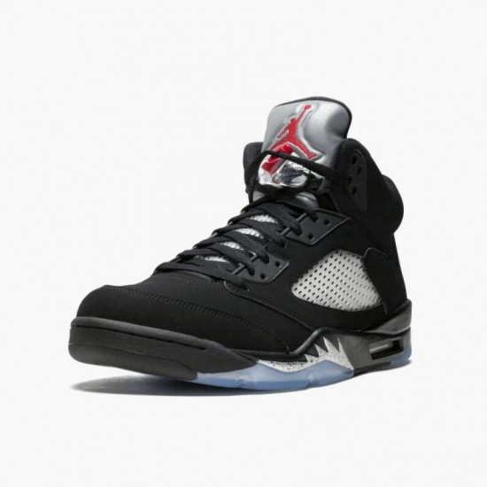 Air Jordans 5 Retro Black Metallic Black/Metallic Silver