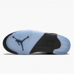 Air Jordans 5 Retro Black Metallic Black/Metallic Silver