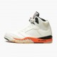 Air Jordans 5 Retro Shattered Backboard Sail Orange/Black