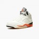 Air Jordans 5 Retro Shattered Backboard Sail Orange/Black