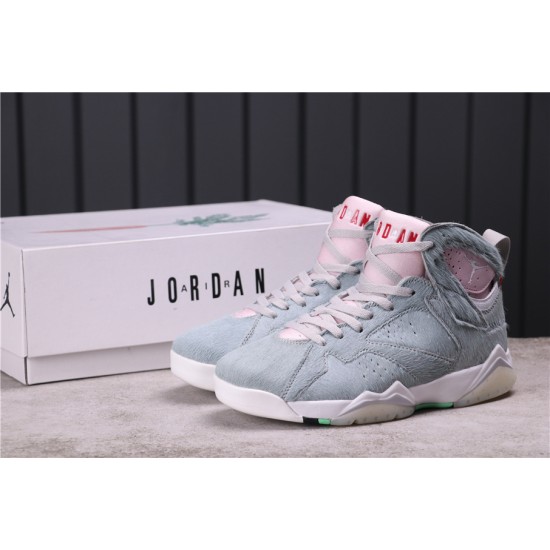 Air Jordans 7 Retro Neutral Grey Reflect Grey/Pink White