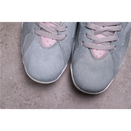 Air Jordans 7 Retro Neutral Grey Reflect Grey/Pink White