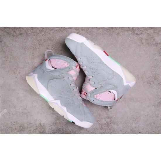 Air Jordans 7 Retro Neutral Grey Reflect Grey/Pink White