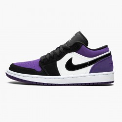 Air Jordans 1 Low Court Purple Is The Low Top Unisex Basketball Shoes Womens And Mens  553558 125 