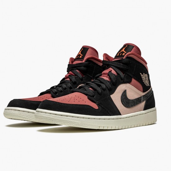 Air Jordans 1 Mid Canyon Rust AJ1 Jordans Sneakers Womens BQ6472 202 