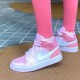 Air Jordans 1 Mid Digital Pink Shoes Womens CW5379 600 