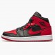 Air Jordans 1 Mid Gym Red Black Womens And Mens 554724 074 