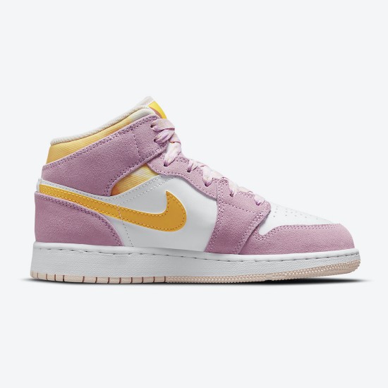 Air Jordans 1 Mid SE Arctic Pink White Womens DC9517 600 