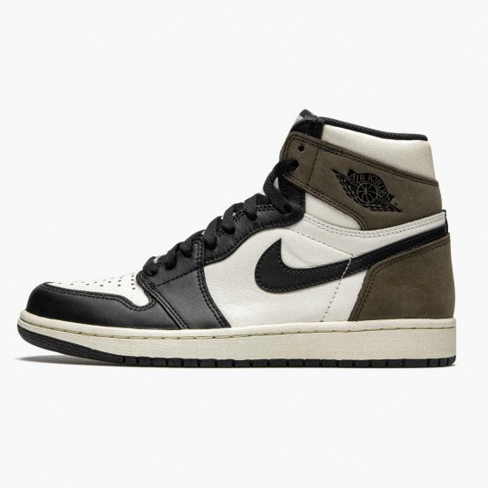 Air Jordans 1 Retro High Dark Mocha Unisex Basketball Shoes Womens And Mens 555088 105 