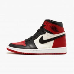 Air Jordans 1 Retro High OG Bred Toe gym red Summit White black Womens And Mens 555088 610 