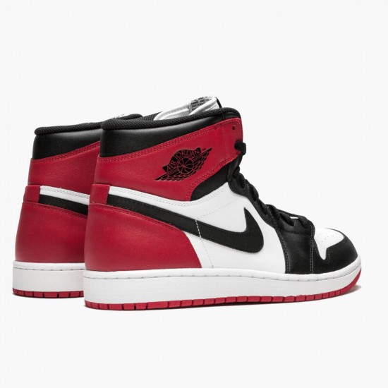 Air Jordans 1 Retro High OG Bred White Black Womens And Mens 555088 610 