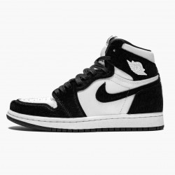 Air Jordans 1 Retro High OG Twist Panda White Black Basketball Shoes Mens CD0461 007 