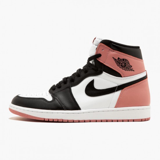 Air Jordans 1 Retro High Rush Pink Unisex Basketball Womens And Mens 861428 101 