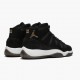 Air Jordans Retro 11 PREM HC Heiress Black Metallic Gold Womens And Mens 852625 030 