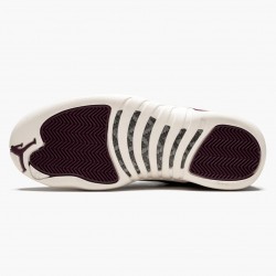 Air Jordans 12 Retro Bordeaux Sail Metallic Silver Shoes Mens 130690 617 