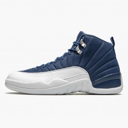Air Jordans 12 Retro Indigo Stone Blue Legend Blue Sneaker Mens 130690 404 