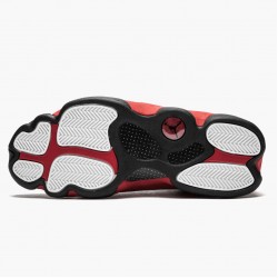 Air Jordans 13 Bred Black AJ13 True Red White Basketball Mens 414571 004 