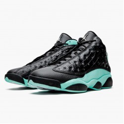 Air Jordans 13 Island Green Silver Black AJ13 Retro Basketball Shoes Mens 414571 030 