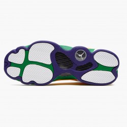Air Jordans 13 Retro GS Playground White Black Court Purple Total Orange Womens CV0785 158 