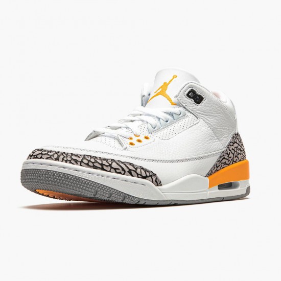 Air Jordans 3 Laser White Cement Grey Black Laser Orange Womens And Mens CK9246 108 Air Jordans 3 Laser White Cement Grey Black Laser Orange Womens And Mens CK9246 108