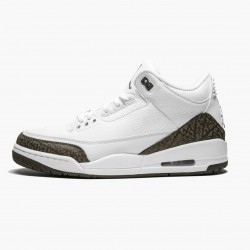 Air Jordans 3 Mocha White Chrome Dark Mocha Mens 136064 122 