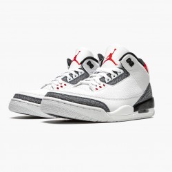 Air Jordans 3 Retro Tinker NRG White Fire Red Black Basketball Shoes Womens And Mens CZ6431 100 