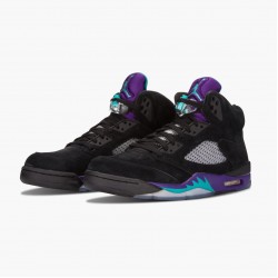 Air Jordans 5 Retro Black Grape AJ5 Basketball Shoes Womens And Mens 136027 007 