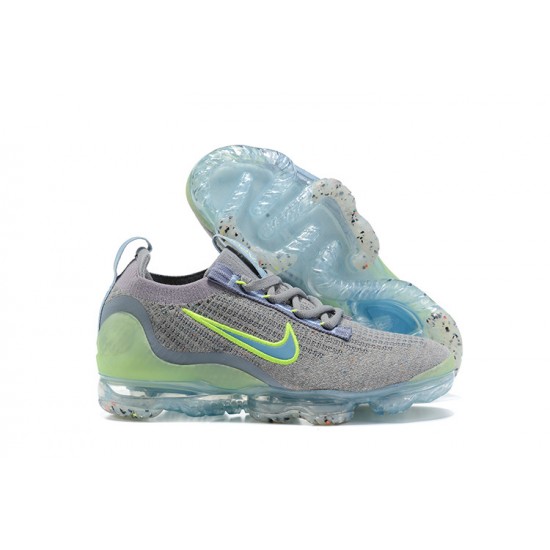 Nike Air VaporMax 2021 Flyknit Unisex Shoes Grey Green DH4084-003 Nike Air VaporMax 2021 Flyknit Unisex Shoes Grey Green DH4084-003