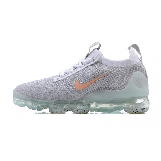 Nike Air VaporMax 2021 Flyknit Unisex Shoes Grey Orange DH4090-002 Nike Air VaporMax 2021 Flyknit Unisex Shoes Grey Orange DH4090-002