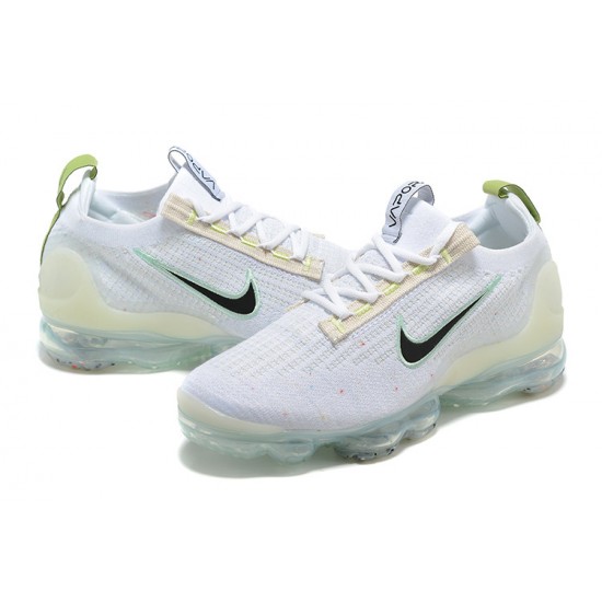 Nike Air VaporMax 2021 Flyknit Unisex Shoes White and Black Nike Air VaporMax 2021 Flyknit Unisex Shoes White and Black