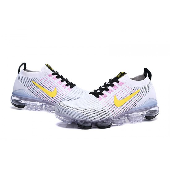 Nike Air VaporMax Flyknit 3 White Yellow Unisex sneakers AJ6900-103