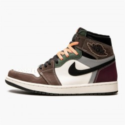 Air Jordan 1 OG Hand Crafted DH3097-001 Brown Mens Shoes
