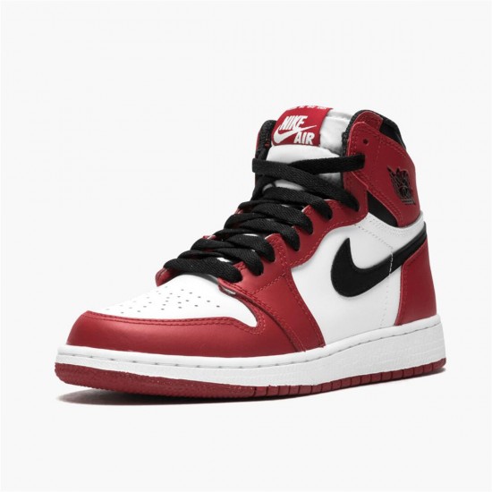 Air Jordan 1 Retro Chicago 575441-101 Unisex White/Red/Black Shoes