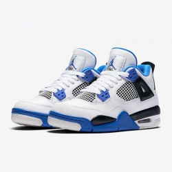 Air Jordan 4 "Motorsports" Blue White Men Women AJ4 Shoes 308497-117
