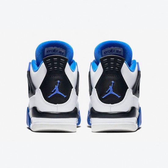 Air Jordan 4 Motorsports Blue White Men Women AJ4 Shoes 308497-117