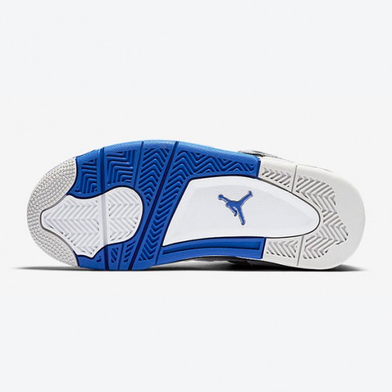 Air Jordan 4 Motorsports Blue White Men Women AJ4 Shoes 308497-117