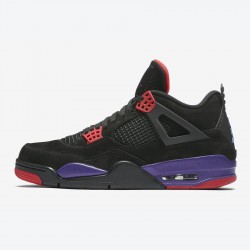 Air Jordan 4 "Raptors" Black Red Men Women AJ4 Shoes AQ3816-065