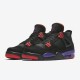 Air Jordan 4 Raptors Black Red Men Women AJ4 Shoes AQ3816-065