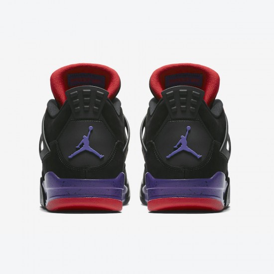Air Jordan 4 Raptors Black Red Men Women AJ4 Shoes AQ3816-065