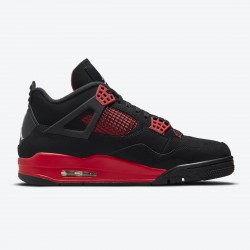 Air Jordan 4 "Red Thunder" Black Red Men Women AJ4 Shoes CT8527-016