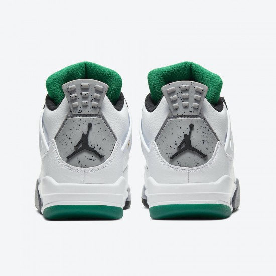 Air Jordan 4 WMNS Rasta Black White Green Men Women AJ4 Shoes AQ9129-100