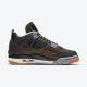 Air Jordan 4 WMNS Starfish Black Orange Jordan 4 Shoes CW7183-100