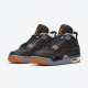 Air Jordan 4 WMNS Starfish Black Orange Jordan 4 Shoes CW7183-100
