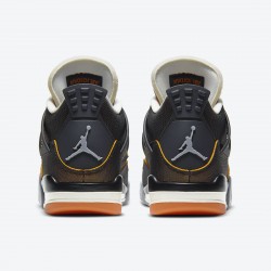 Air Jordan 4 WMNS "Starfish" Black Orange Jordan 4 Shoes CW7183-100