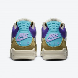 Union x Air Jordan 4 "Desert Moss" Turquoise Blue Men Women AJ4 Shoes DJ5718-300